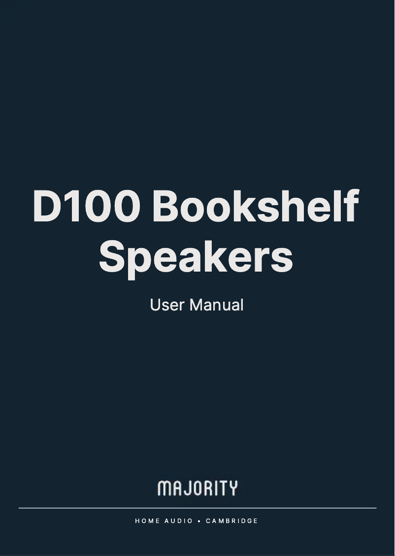 Image de la première page du manuel de l'appareil D100