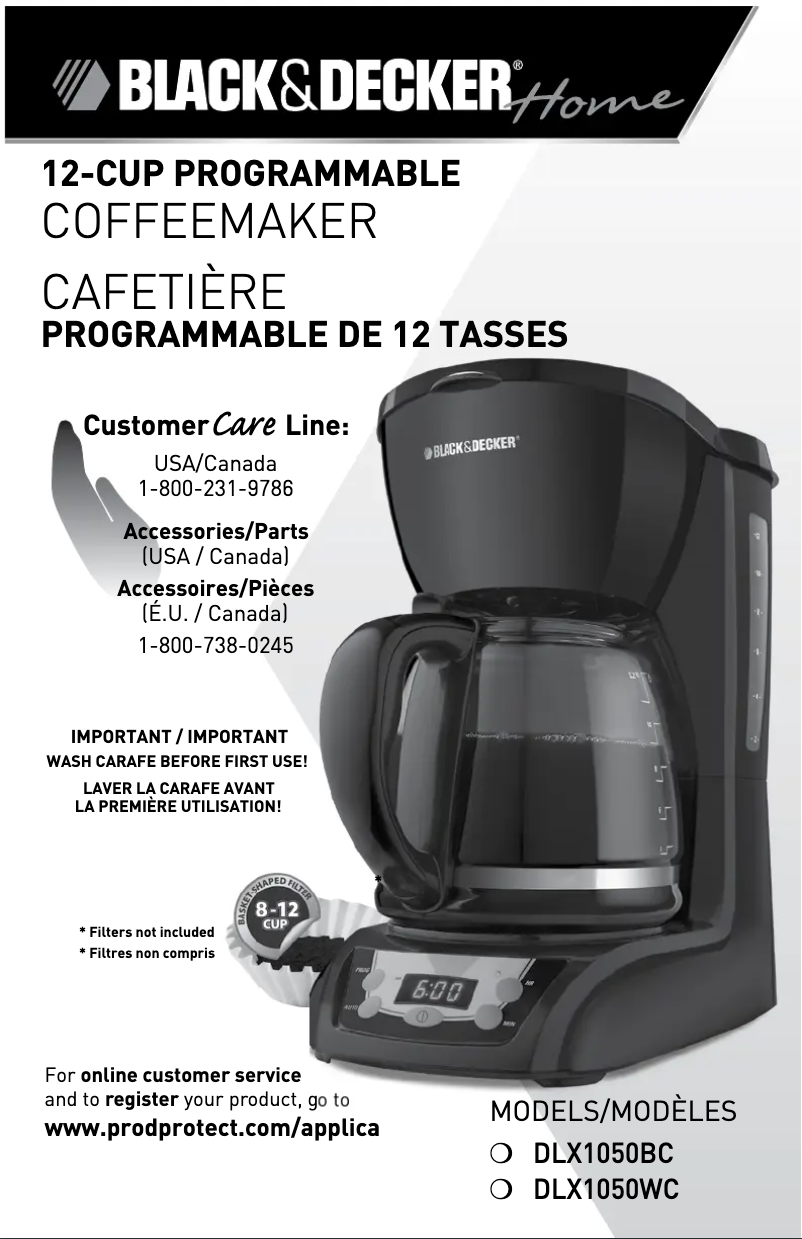 Page n°1 - Manuel utilisateur Black & Decker DLX1050BC