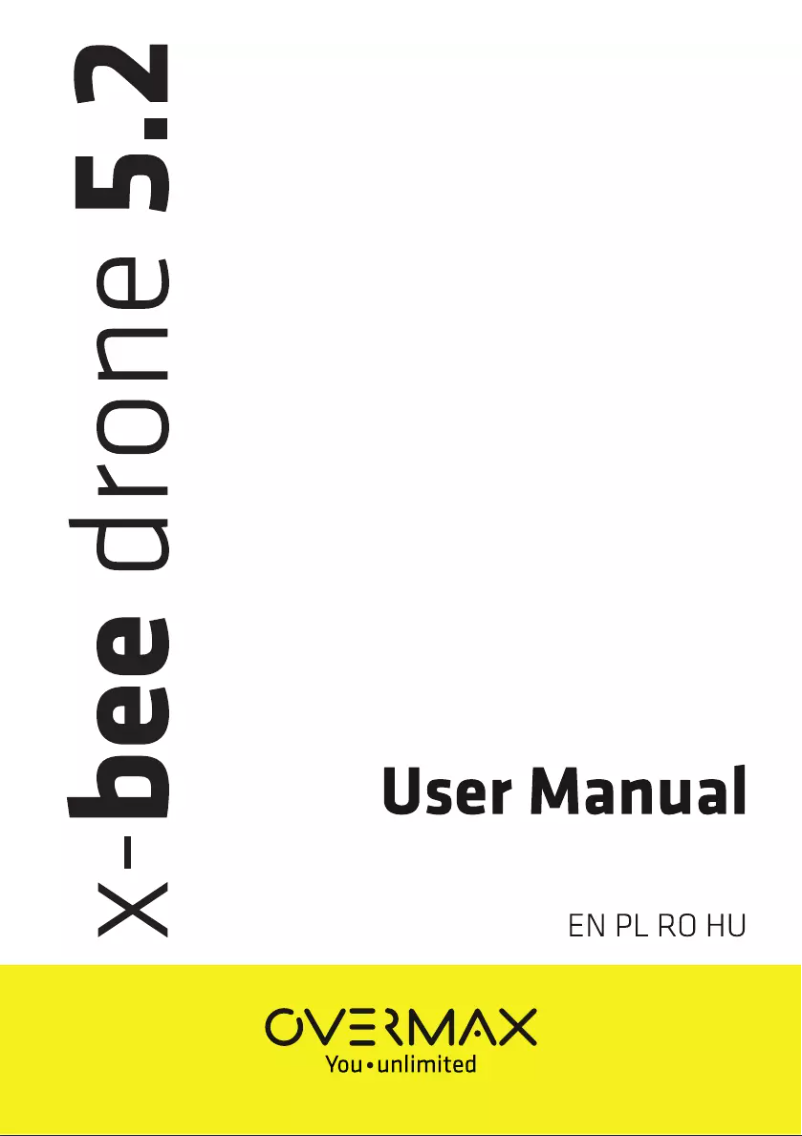 Page 1 de la notice Manuel utilisateur Overmax X-bee drone 5.2