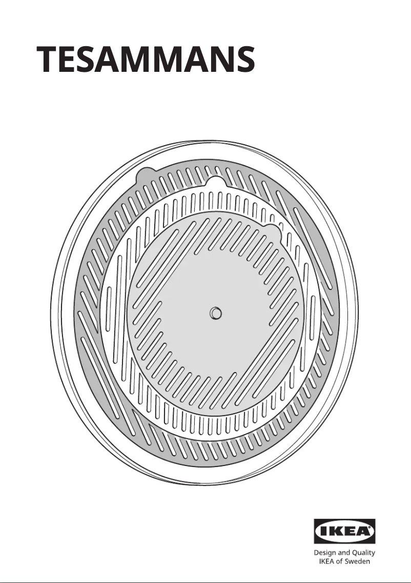 Page 1 de la notice Manuel utilisateur Ikea TESAMMANS 105.689.78