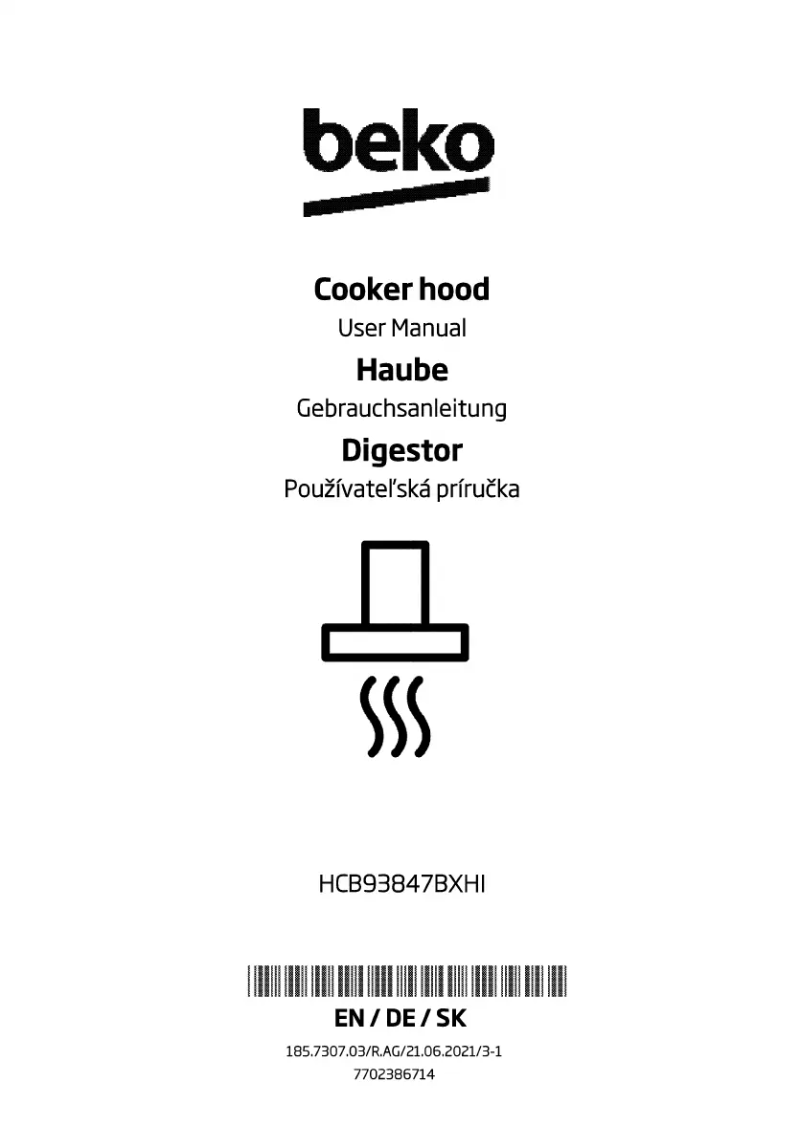 Image de la première page du manuel de l'appareil HCB93847BXHI