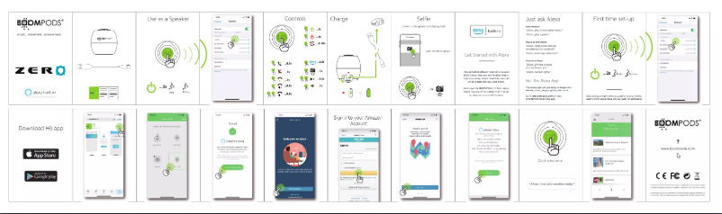 Page 1 de la notice Manuel utilisateur Boompods ZERO-TALK