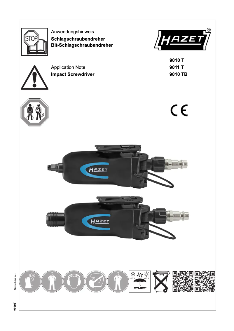 Página 1 del manual Manual de usuario Hazet 9010TB